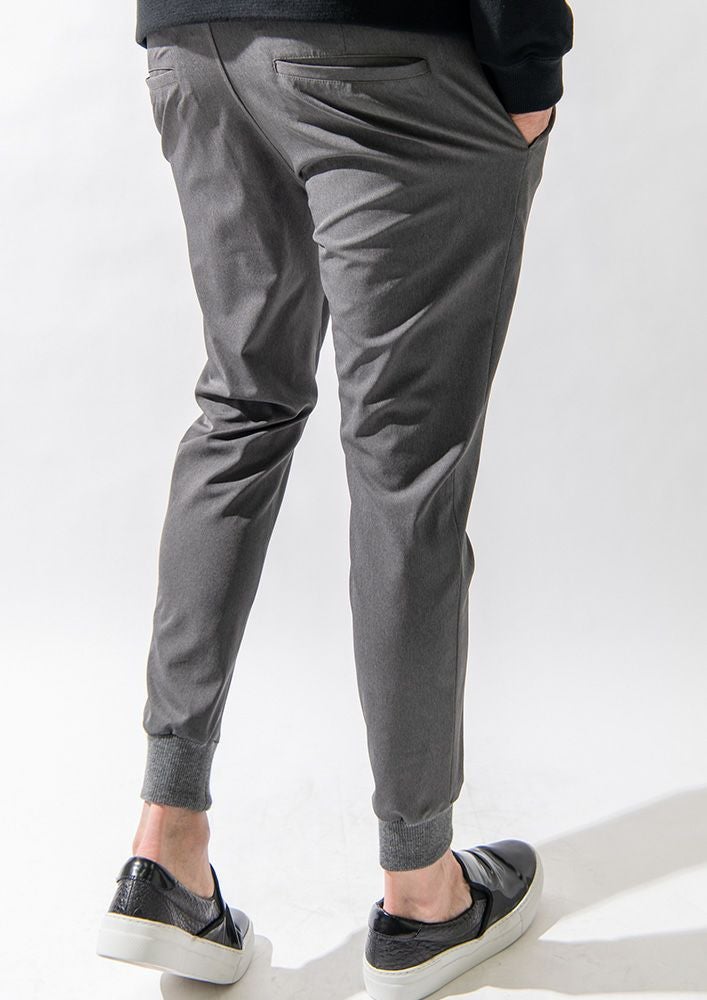 AKM】MELANGE TWILL 2WAY RIB SLACKS -GRAY- | AKM［エイケイエム