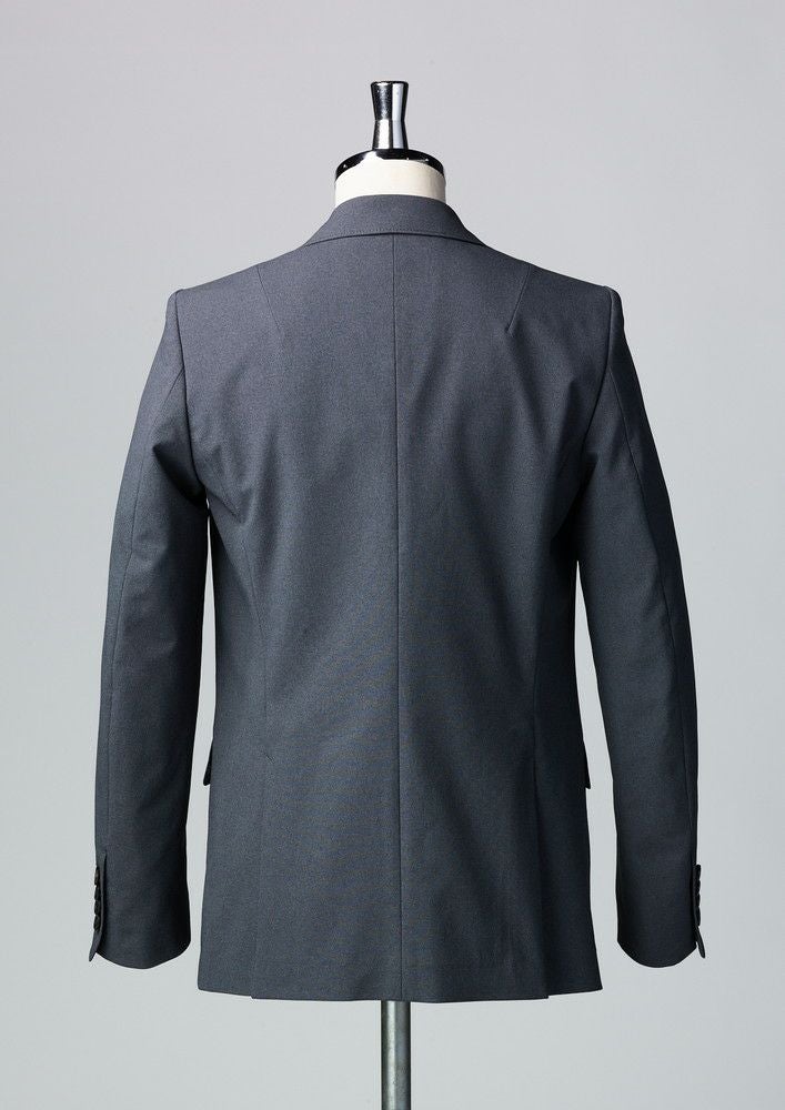 AKM】SOLOTEX SHAMBRAY STRETCH 2B JACKET（NOTCHED） -GRAY- | AKM
