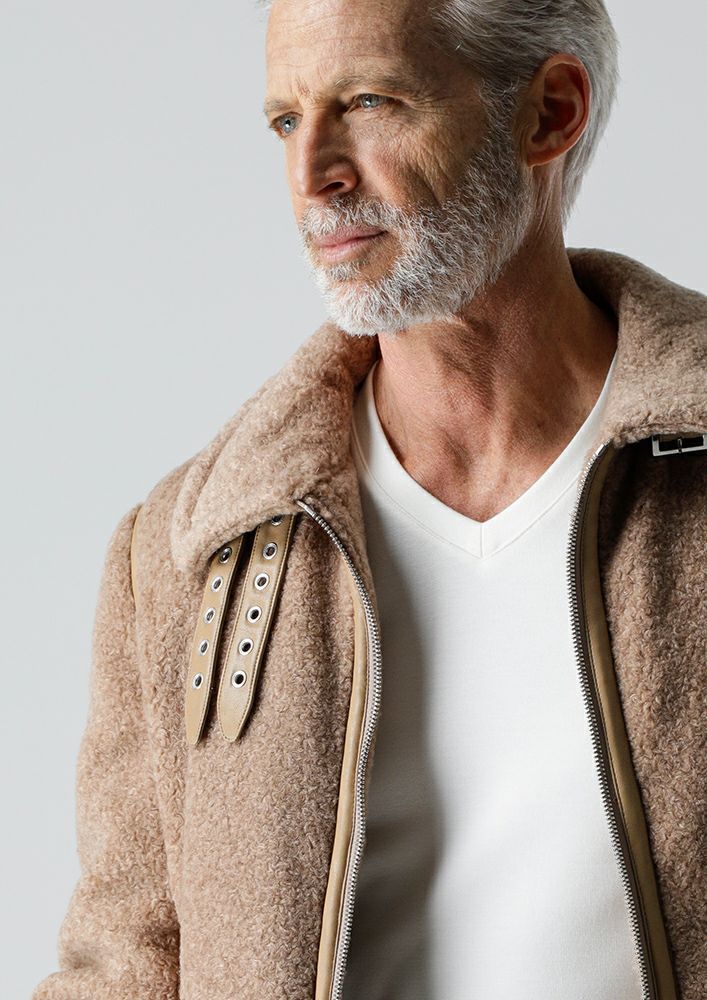 AKM】SHEEP BOA PILE / PU LEATHER MOCO MOCO B-3 -BEIGE- | AKM