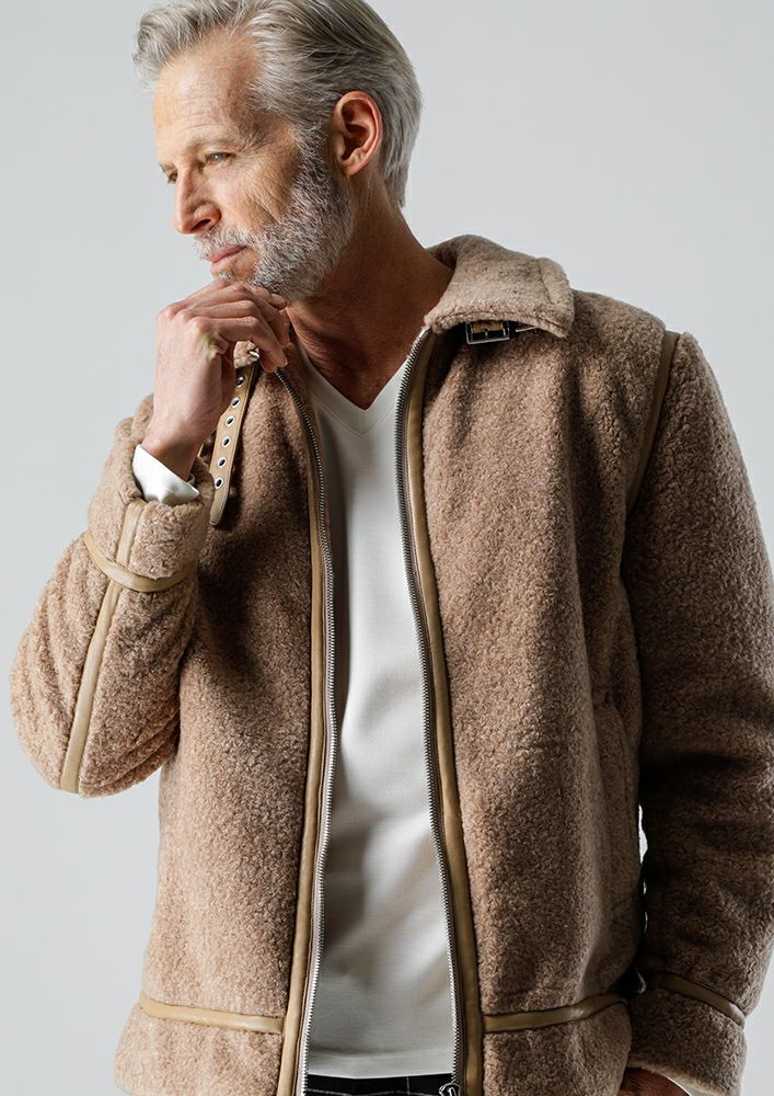 AKM】SHEEP BOA PILE / PU LEATHER MOCO MOCO B-3 -BEIGE- | AKM
