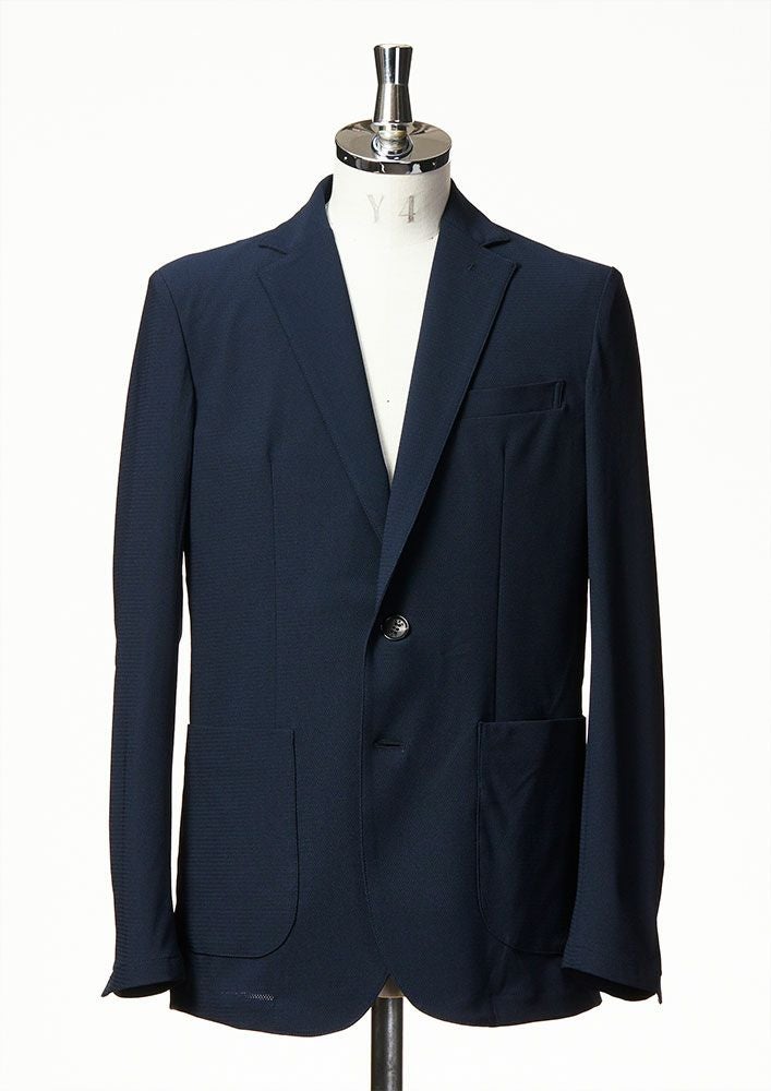 AKM】C2C STRETCH MESH SWING EASY JACKET -NAVY- | AKM［エイケイエム