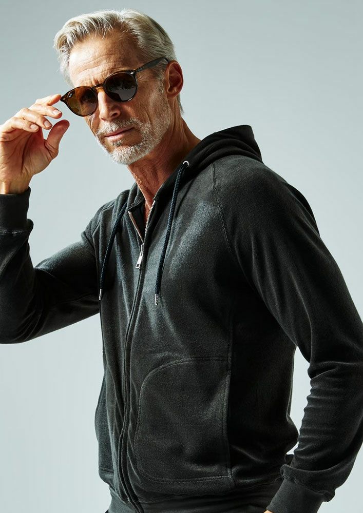超美品　AKM 10th Anniversary 限定モデル AKM】ORIGINAL SILKY TENCEL PILE RAGLAN ZIP PARKA -D.GRAY- | AKM