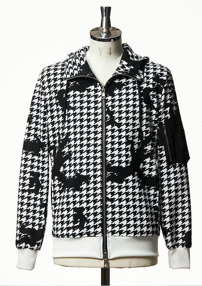 AKM ZIP PARKA CAMO パーカー AKM】DRY JERSEY HYBRID NECK ZIP PARKA -CAMO/CHIDORI/BLACK- | AKM