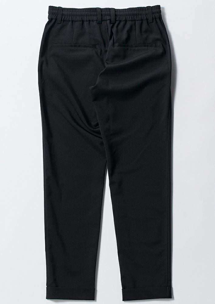 AKM】TWIMMY TWILL SWING EASY PANTS -BLACK-