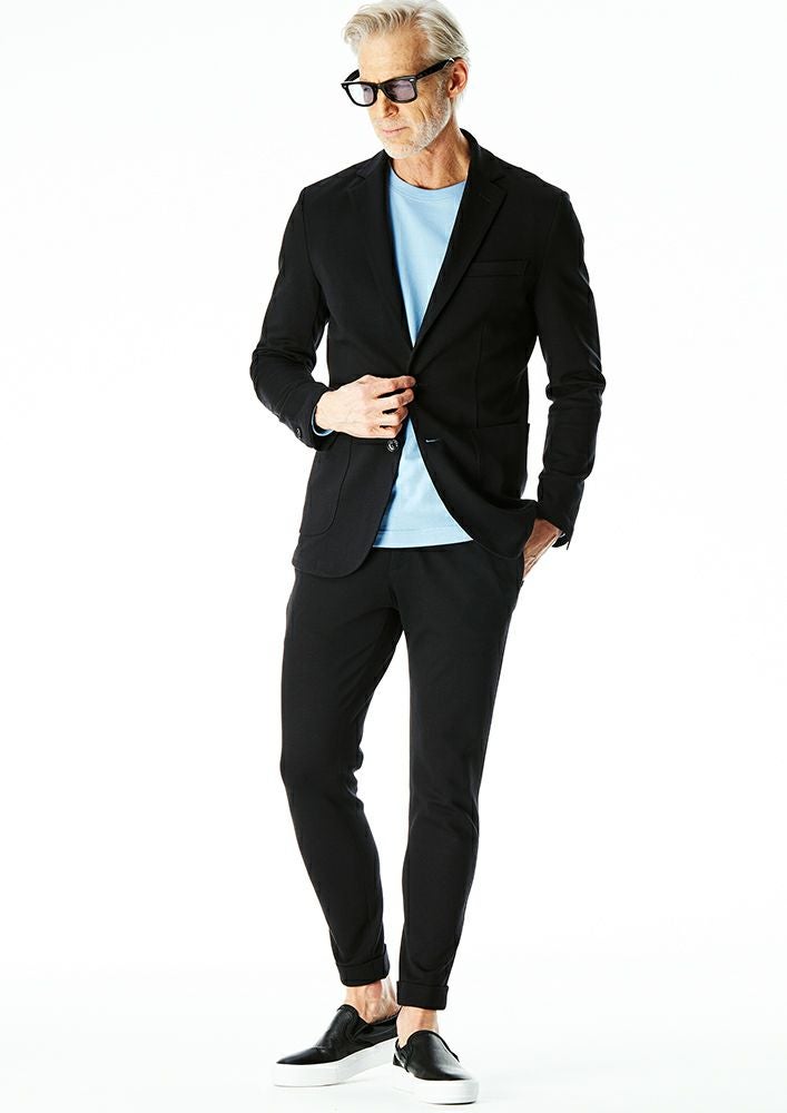 AKM】 DUAL WARM BARE PONTI SWING EASY JACKET -BLACK- | AKM