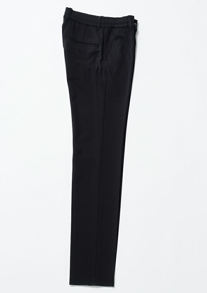 AKM】 DUAL WARM BARE PONTI STRAIGHT EASY PANTS -BLACK- | AKM