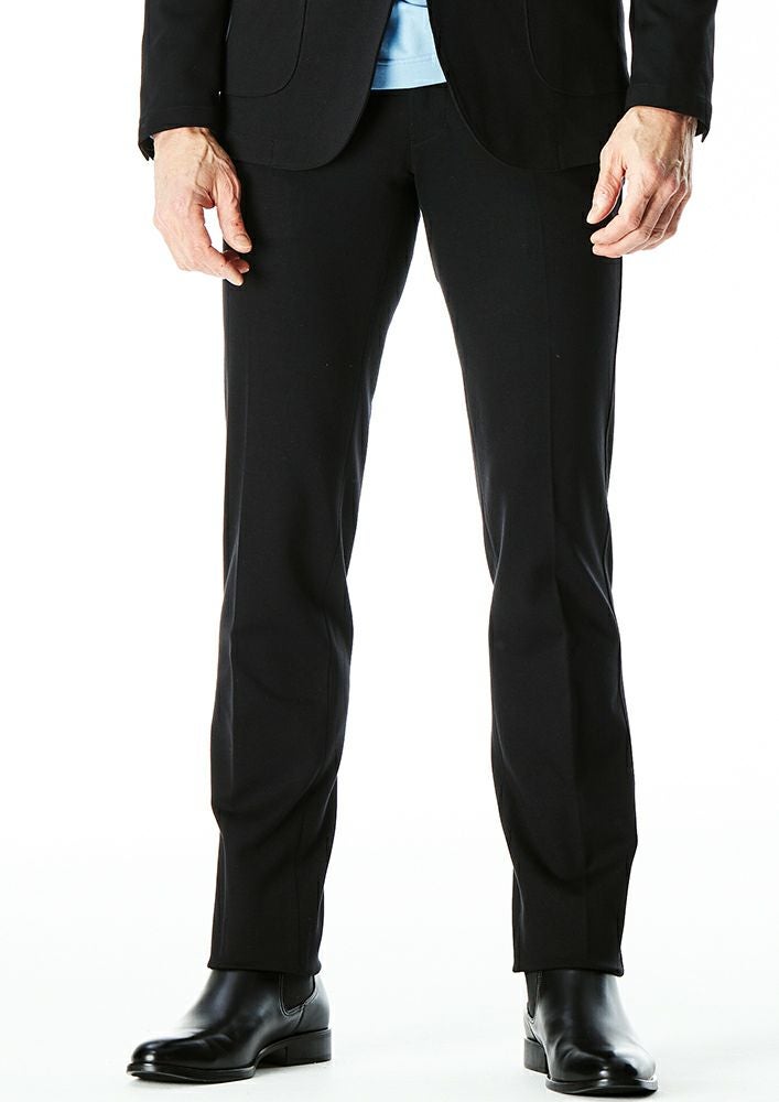 AKM】 DUAL WARM BARE PONTI STRAIGHT EASY PANTS -BLACK- | AKM