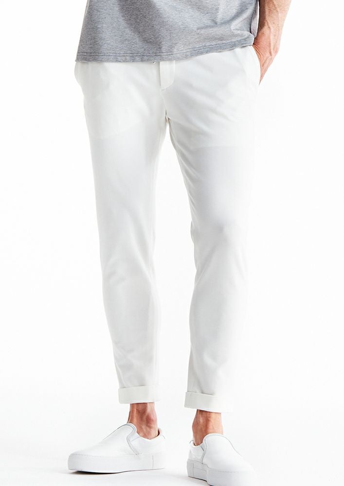AKM】DUAL WARM BARE PONTI SWING EASY DOUBLE PANTS -WHITE-