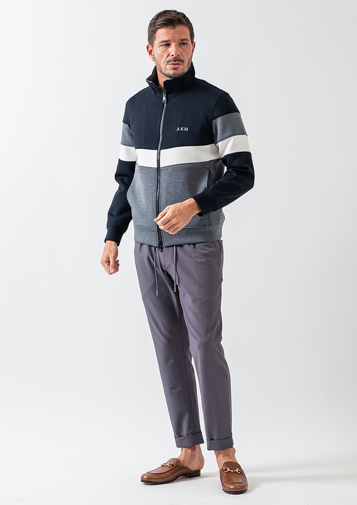 AKM】DRY GABA DOUBLE 2WAY SWING EASY DOUBLE PANTS -D.GRAY-