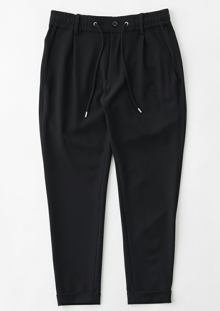 AKM スイングイージー パンツ ブラック AKM】DRY GABA DOUBLE 2WAY SWING EASY DOUBLE PANTS -BLACK -