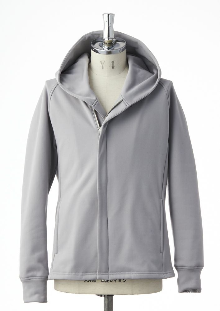 AKM】TEXBRID HIGH-GAGE JERSEY SOLID WRAP HOODED -GRAY- AKM】TEXBRID HIGH-GAGE JERSEY SOLID WRAP HOODED -GRAY-